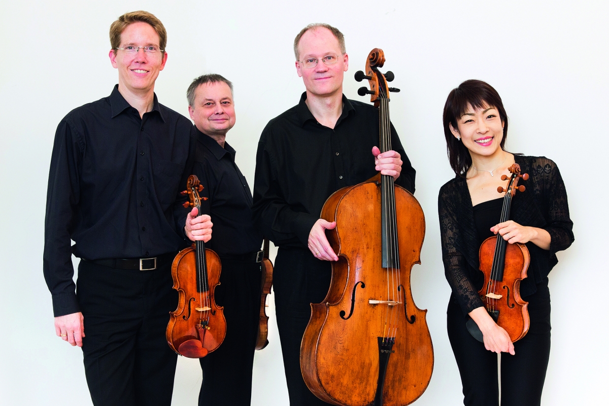 Gruppenfoto des HABE Quartetts